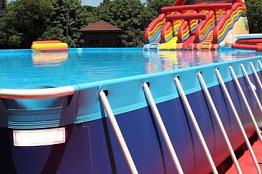 Сборный летний бассейн для мероприятий 8 x 5 x 1 метр
